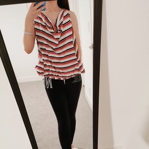 Strip Sleeveless Top